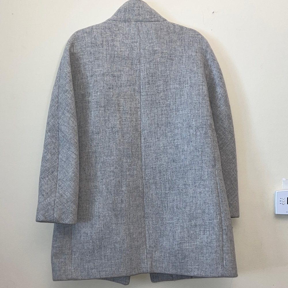J. Crew Light Gray Women's Wool Coat - Picture 7 of 8